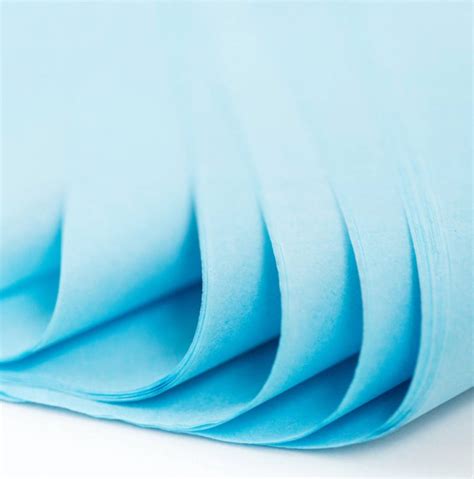 Buy 500 Sheets Acid Free Tissue Paper 500x750mm 17gsm Light Blue Online