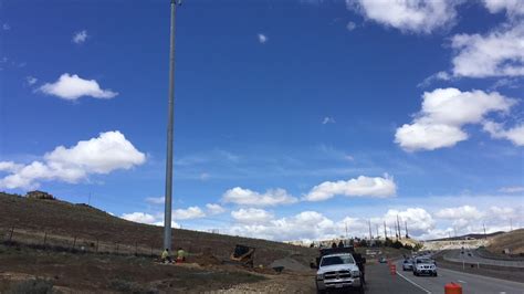 Ask Joe What Are Those Giant Poles Going Up Along Highway 395 Krnv