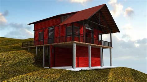 Rural Cottage Free 3d Model Cgtrader