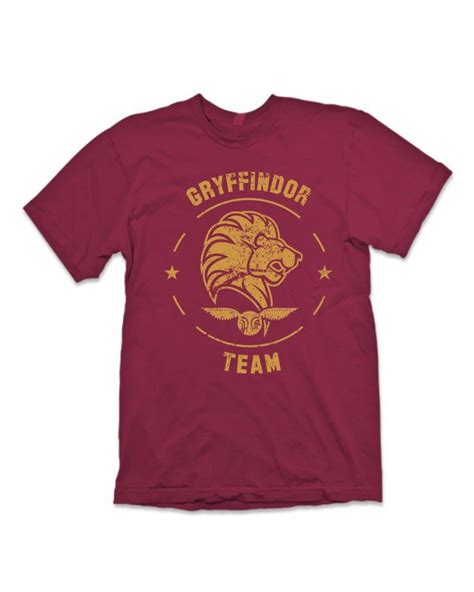 Harry Potter Gryffindor Quidditch Team T Shirt Uk Clothing