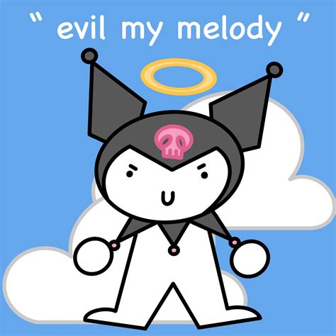 my partner called my melody “good kuromi” and kuromi “evil my melody” and ive never been more