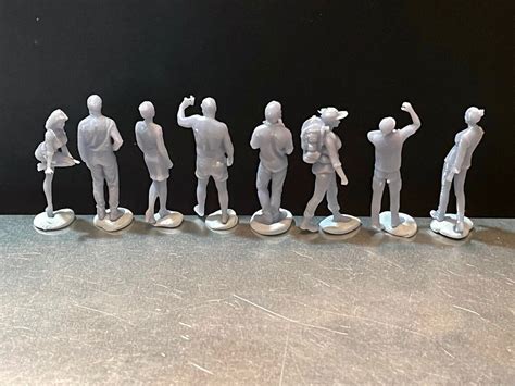 164 Miniature Human Figures Resin Unpainted Great For Etsy