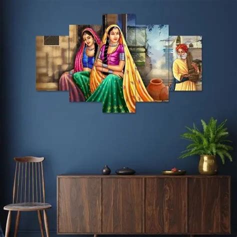 Matte Multicolor Traditional Digital Wall Painting At Rs 499piece In