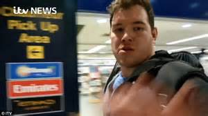 Ben Innes Who Got A Selfie With The Egyptair Hijacker Covers Camera At Airport Daily Mail Online