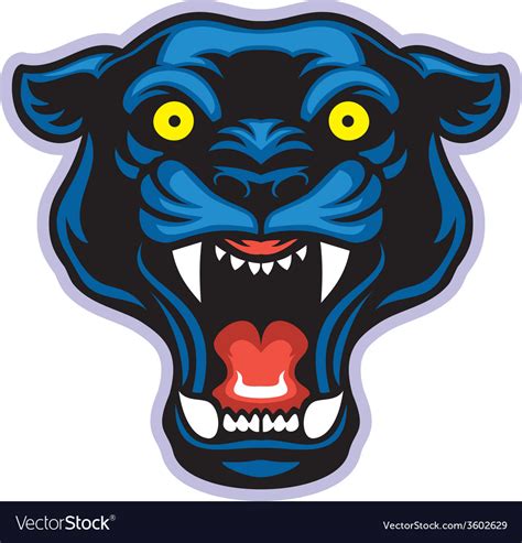 Black Panther Mascot Royalty Free Vector Image
