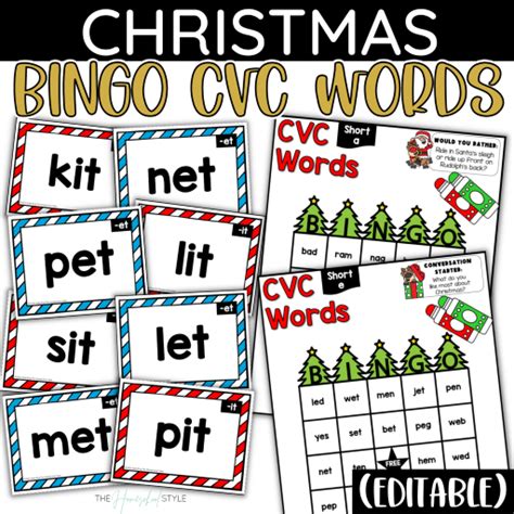Learning Cvc Words Can Be Fun With Bingo This Year Try Out These
