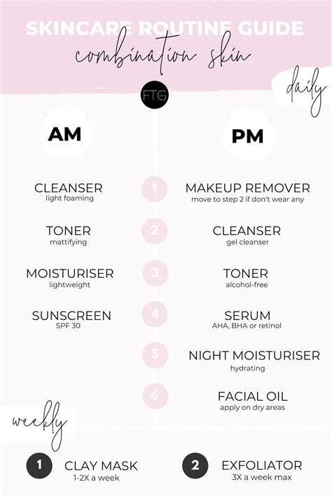 Simple And Easy Skincare Routine Guide For Combination Skin That Will