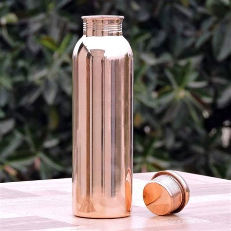 100% Pure Copper Water Bottle 32 Oz Leak Proof Design Vessel | Etsy