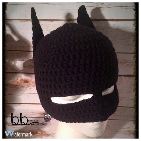 Batman Beanie With Or Without Mask Pattern Only Crochet Etsy