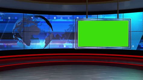 Green Screen Studio News Background