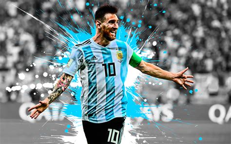 Download Wallpapers Lionel Messi Argentina National Football Team