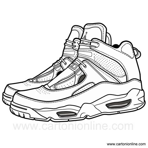 Ausmalbilder Jordan Nike Schuhe