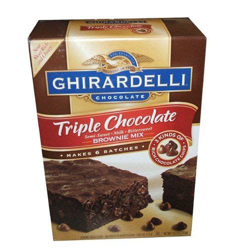 American Ghirardelli Triple Chocolate Brownie Mix New Bigger 6 Batch