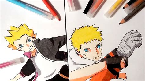 Speed Drawing Boruto Vs Naruto Boruto Naruto Next Generations Episode