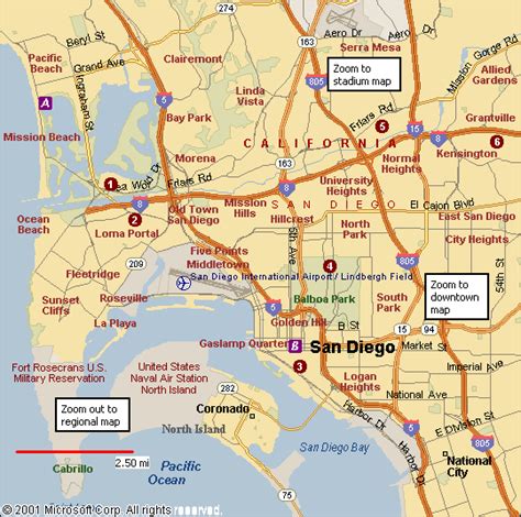 Printable Map Of San Diego