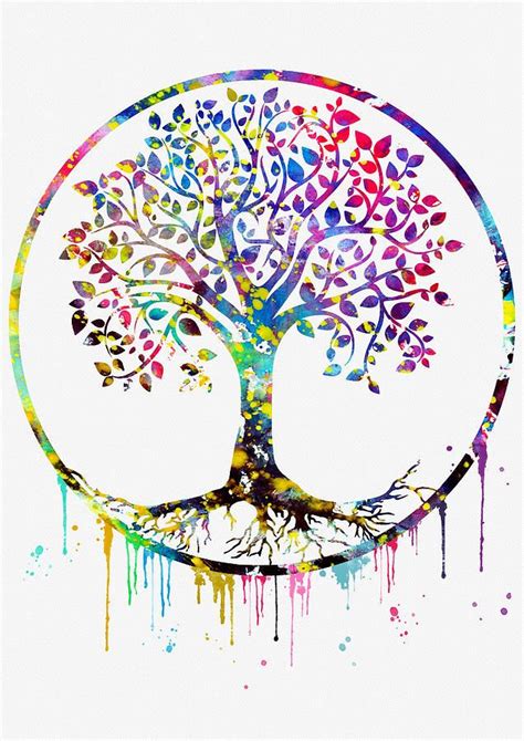 Tree Of Life Digital Art Tree Of Life Colorful By Erzebet S Tree Of
