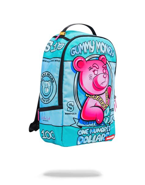 Sprayground Pink Gummy Money Backpack Bags Stylish Travel Bag