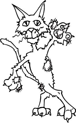 Tiger paw print coloring page. Cats Paw coloring page | SuperColoring.com