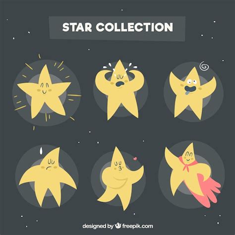 Free Vector Collection Of Funny Stars