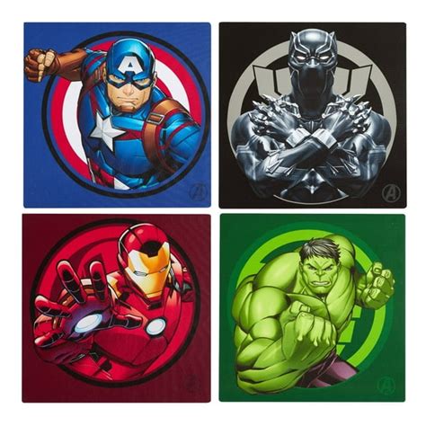 Marvel Avengers 4 Pack Canvas Wall Art