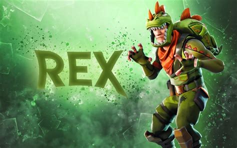 Download Wallpapers Rex Fan Art Fortnite 2019 Games
