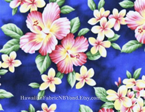 Hawaiian Fabric Beautiful Tropical Floral Cotton Fabric For Fashion