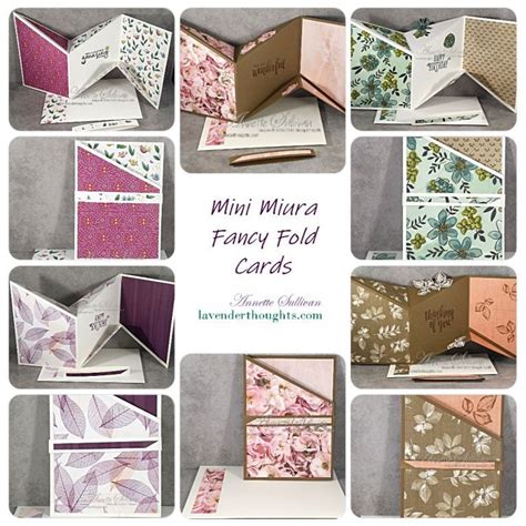 Free Pdf Tutorial Mini Miura Fancy Fold Card Fancy Fold Card