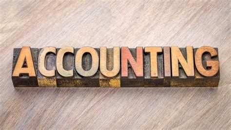 Accounting Word Abstract In Wood Type Stock Photo Image Of Wood Text