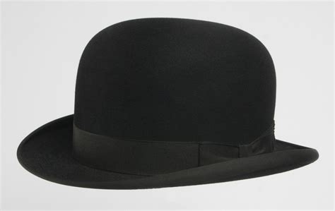 Mans Bowler Hat Made By John B Stetson Co Ca 1920s Black Wool