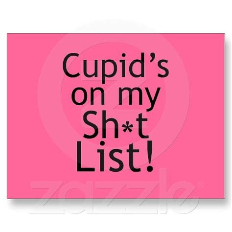 Anti Cupid Ts Anti Valentines Day Cool Things To Buy Postcard