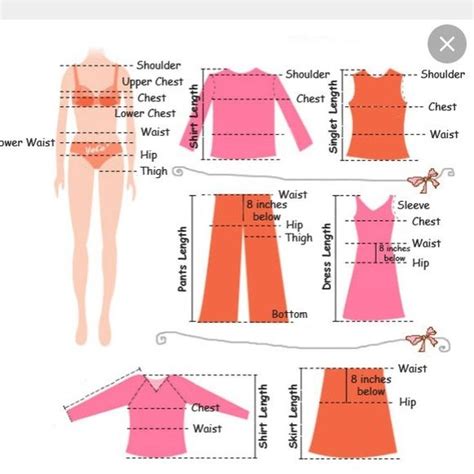 Measure Dress Tops Skirt Pants Shorts Shirts You Fashion Resale