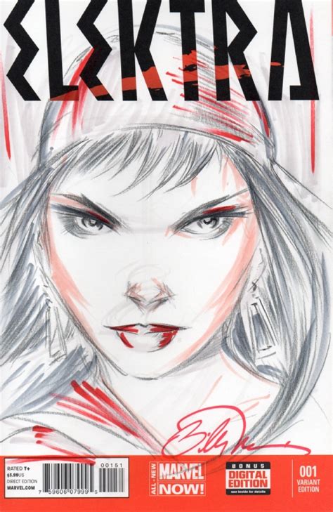 Elektra Sketch Cover By Billy Tucci In Nathan Stacy S Sketched Covers Comic Art Gallery Room