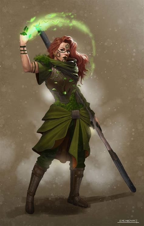 Image Result For Female Wood Elf Druids Fantasy Character Art Rpg