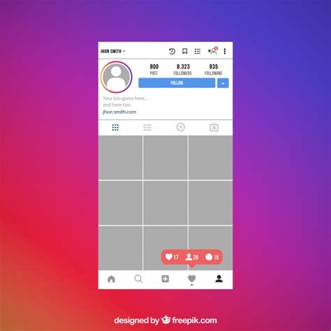 I know you've seen at least one gorgeous instagram grid where. Free Vector | Instagram post with transparent background