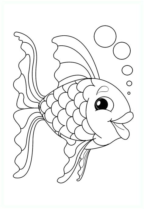 Fish coloring page, Ocean animal crafts, Spring crafts preschool