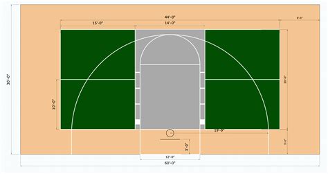 Multi Sport Pickleballbasketball Court Flooring Kit 30x60