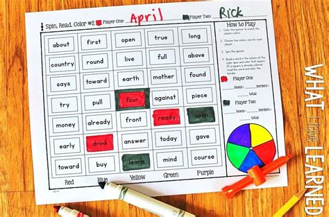 Sight Word Partner Games For High Frequency Words High Frequency