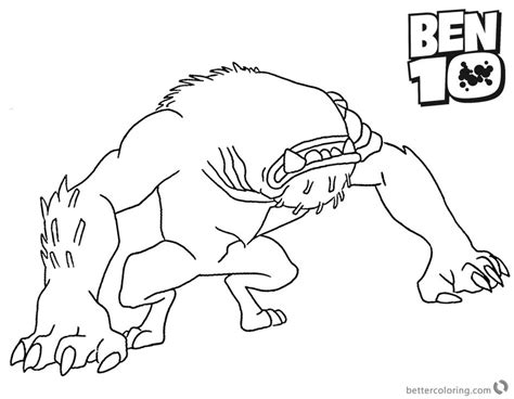 Ben 10 fourarms coloring page printable ben 10 heat blast colouring page ben 10 max gwen and bowl of worms coloring page ben … Ben 10 Coloring Pages Wildmutt - Free Printable Coloring Pages