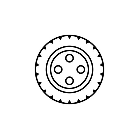 Alloy Wheel Vector Icon Illustration 23200808 Vector Art At Vecteezy