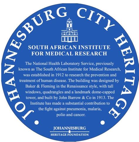South African Institute For Medical Research The Heritage Portal