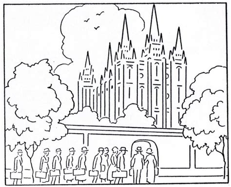 Salt Lake City Temple Drawing At Getdrawings Free Download