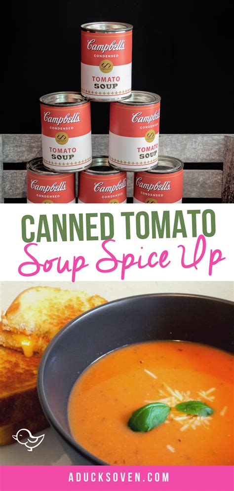 There's no better soup to dip your bread or grilled cheese into! How to Dress Up a Can of Tomato Soup | Recipe (With images ...