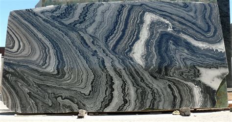 Mercury Black Granite Slab Grey Polished Brazil Fox Marble