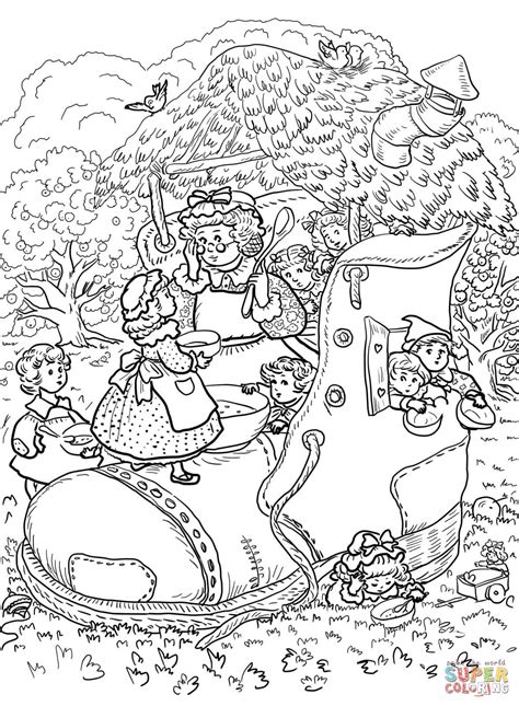 Mother Goose Nursery Rhymes Coloring Pages Free Coloring Pages