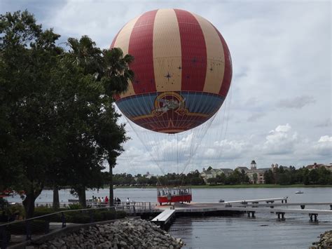A Disney Girl In Orlando Characters In Flight Hot Air Balloon At Walt