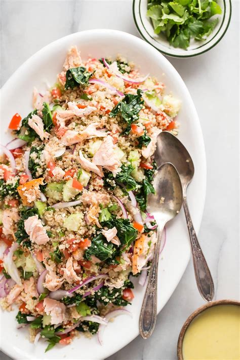Salmon Quinoa And Kale Salad Foodness Gracious
