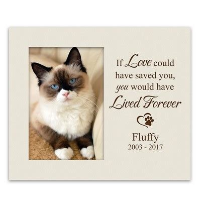 Many of the memorial gift items can be personalized by engraving or print. Unique Personalized Pet Gifts