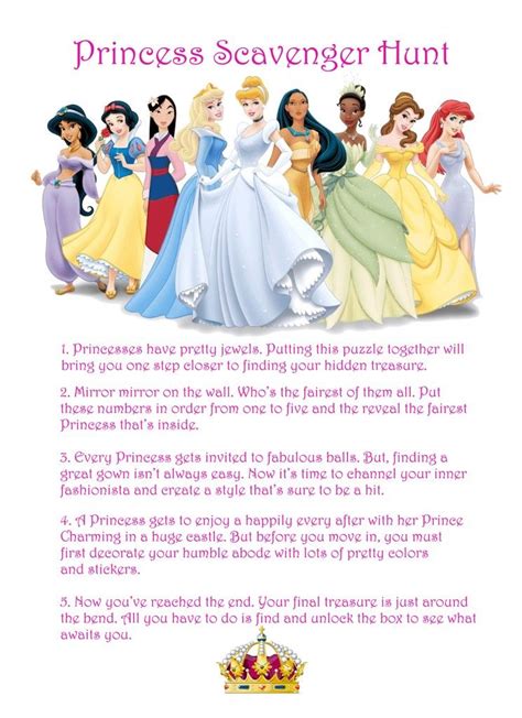 a scavenger hunt fit for a princess weather anchor mama princess birthday party games
