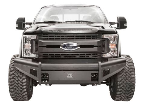 2017 2019 F250 And F350 Fab Fours Black Steel Elite Winch Ready Front