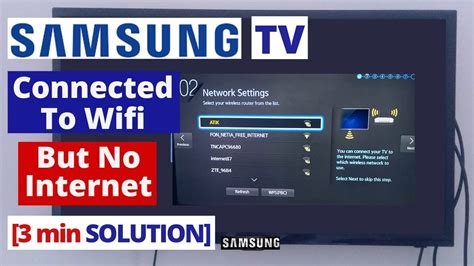 How To Fix Samsung Smart Tv Connected To Wifi But Not Internet Quick
